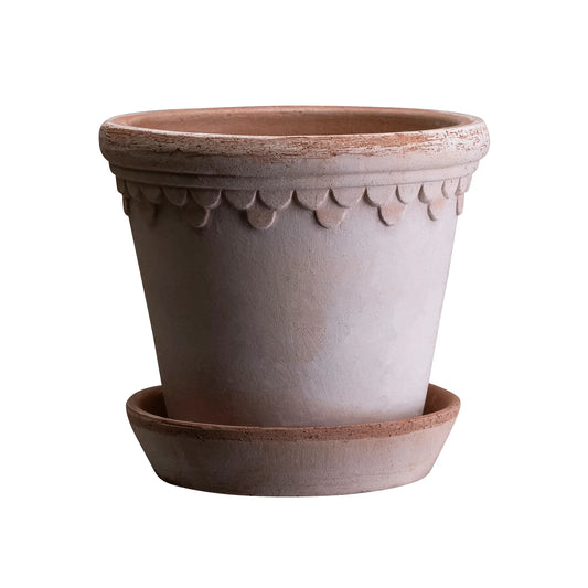 Bergs Potter / Copenhagen Raw Pot & Saucer / Rosa / 35cm