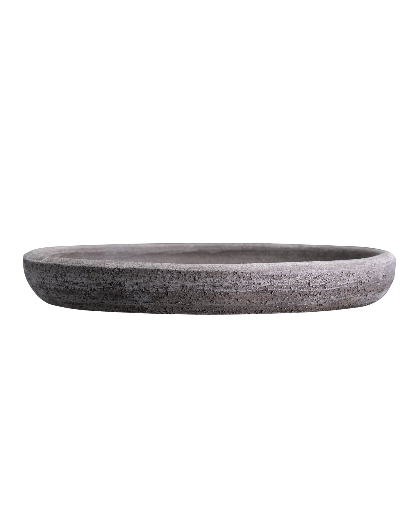 Bergs Potter / Julie Raw Rustic Pot & Saucer / Grey / 40cm